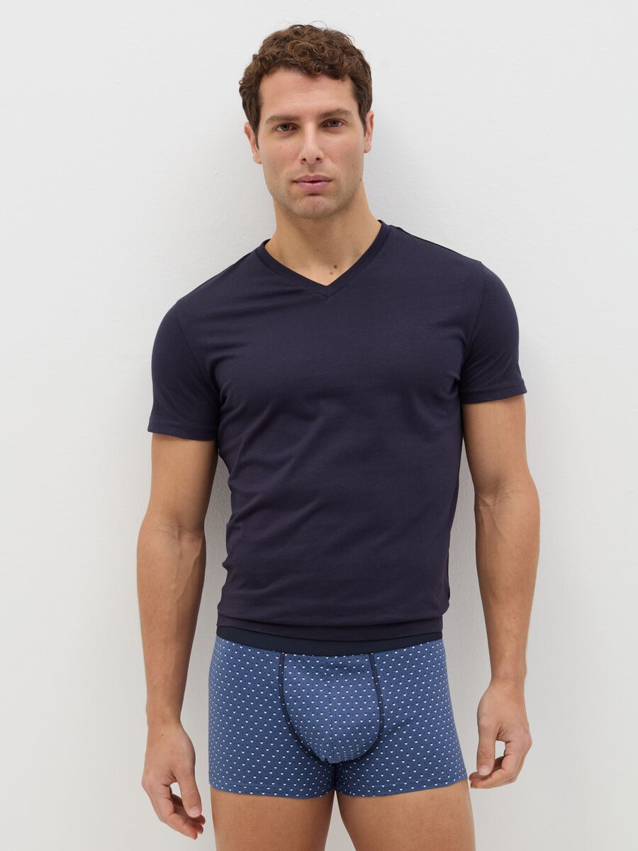 Five-pack boxer shorts in organic cotton with striped pattern_0