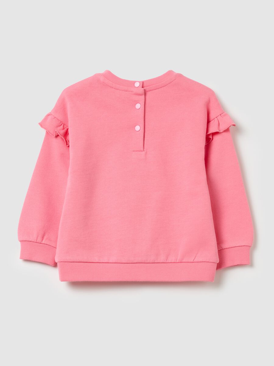 French terry sweatshirt with frills_1