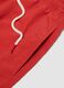Red swim shorts with elasticated waistband and drawstring_1