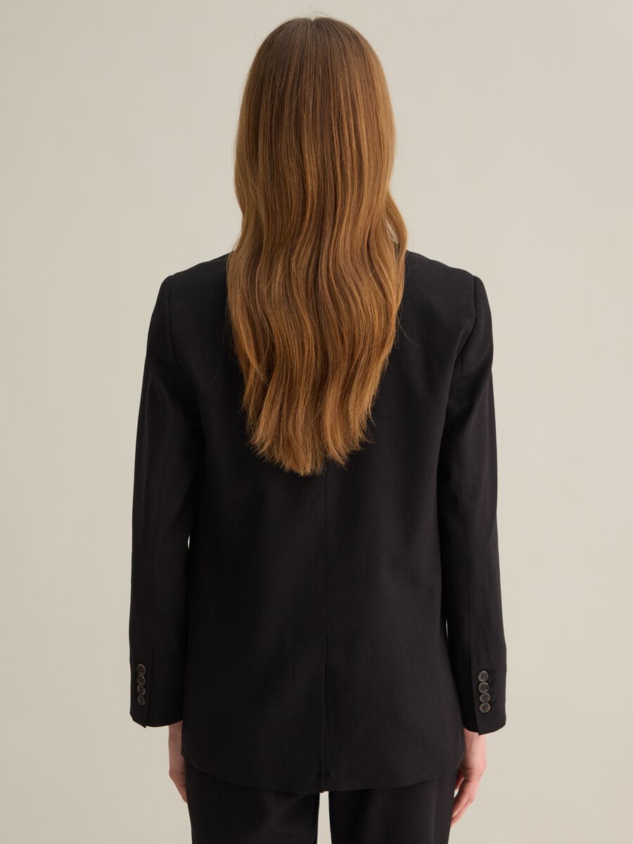Regular Fit Black Blazer from Piombo_3
