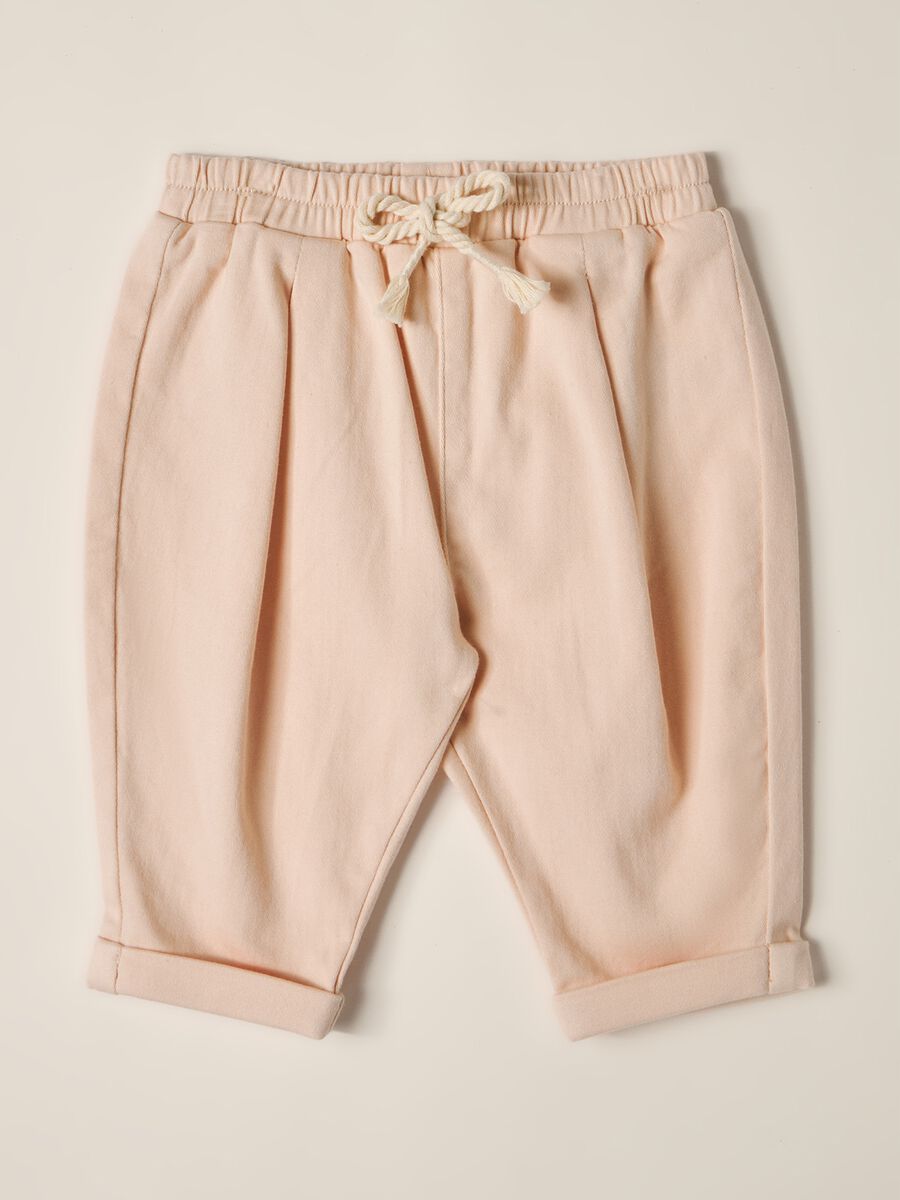 IANA Baby Girl Cotton Blend Trousers_0