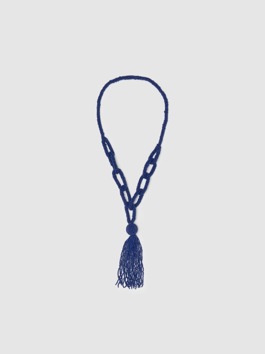Chain necklace with beads_0