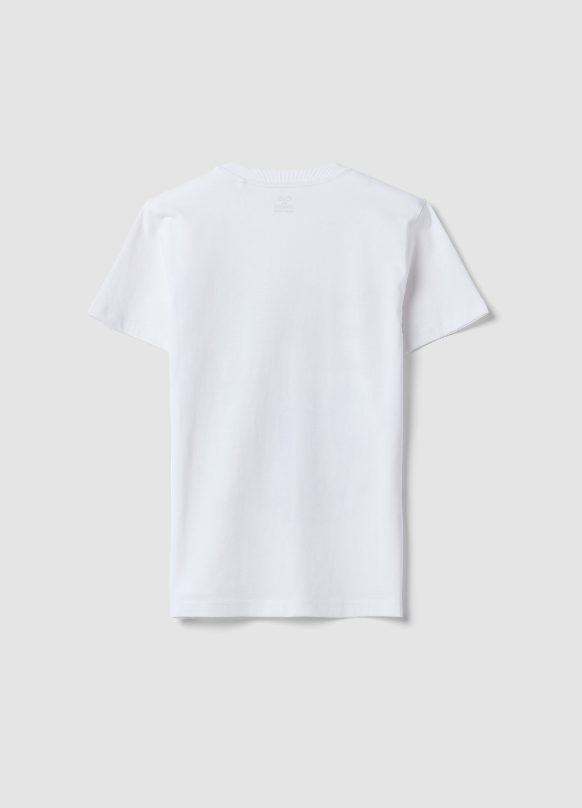 White short-sleeve organic cotton T-shirt