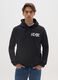 Black cotton-blend hoodie with AC/DC print_0
