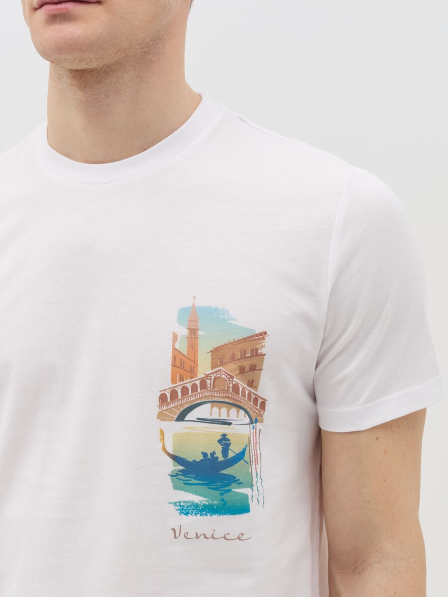 Cotton T-shirt with "Venice" print_2