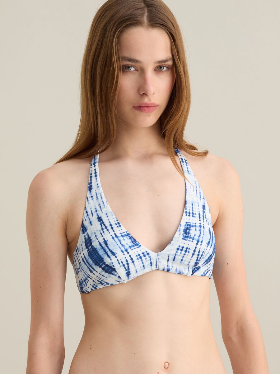Women's Multicolour Stretch Blend Bikini Top_2