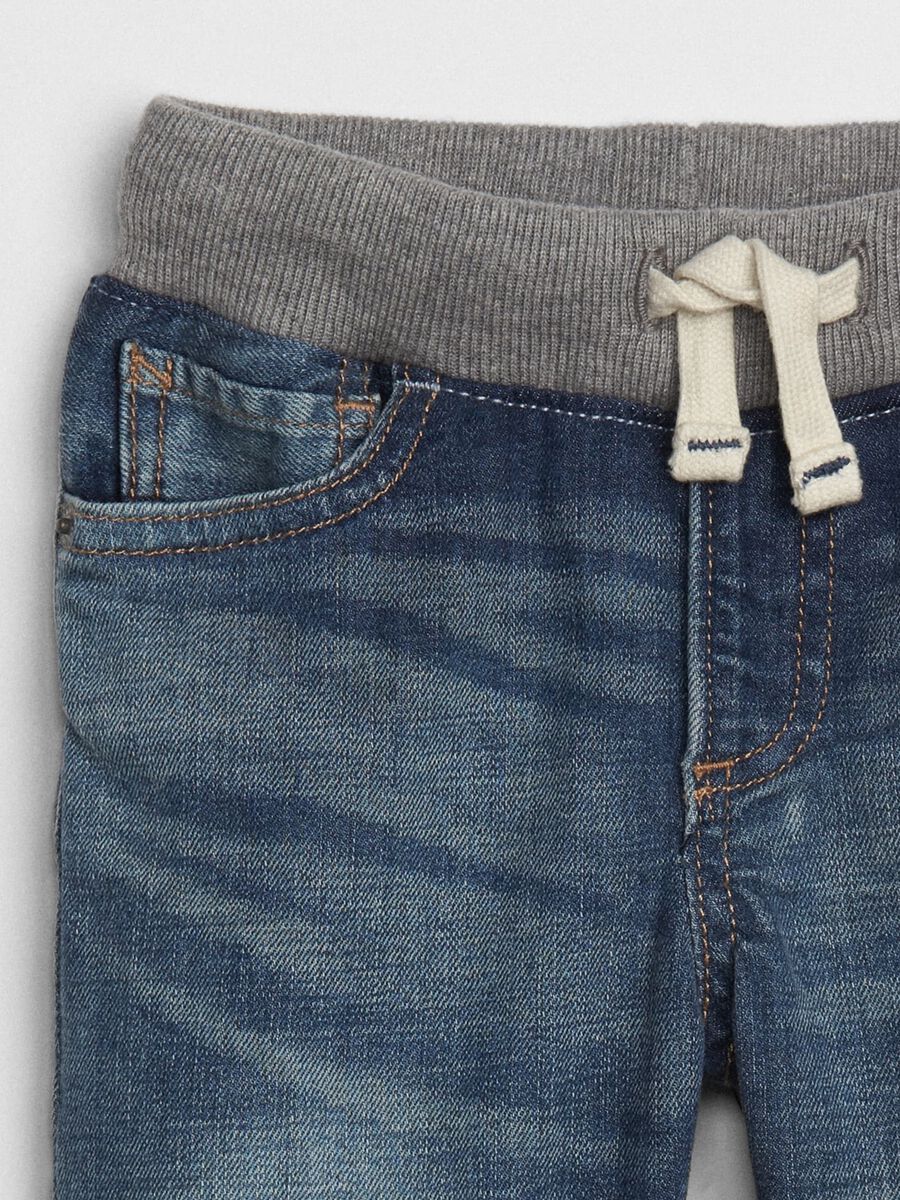 Jeans slim fit con coulisse_2