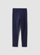 Girls&rsquo; skinny stretch organic cotton blue leggings_1