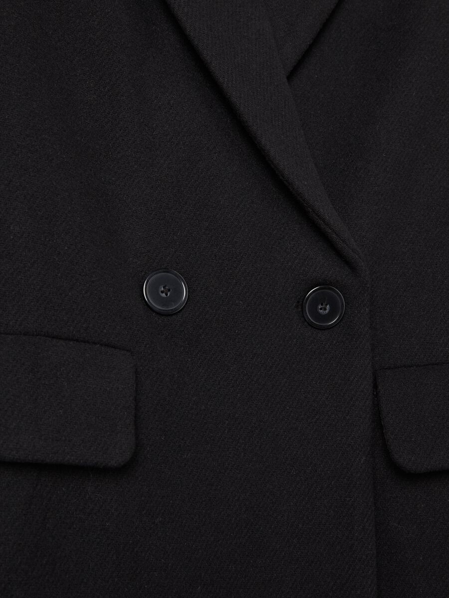Cappotto doppiopetto tinta unita_5