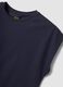 Blue pure cotton short-sleeve regular fit T-shirt_6