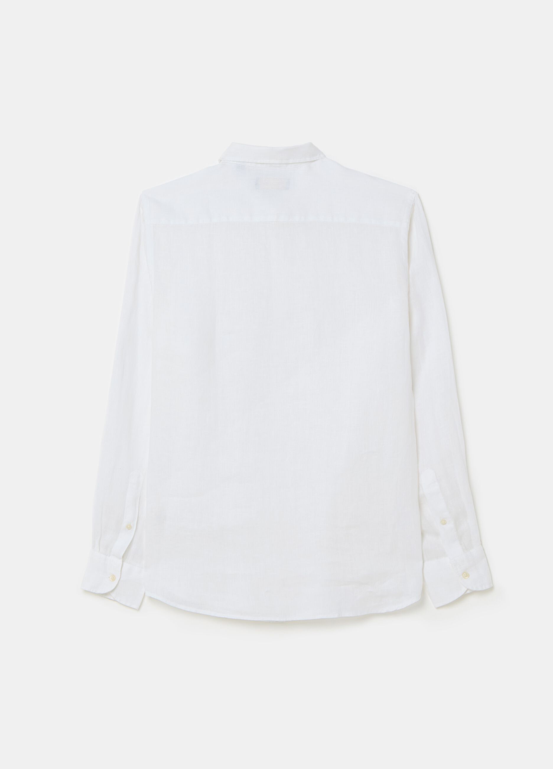 Camicia in lino tinta unita