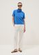Blue pure cotton regular-fit T-shirt_1