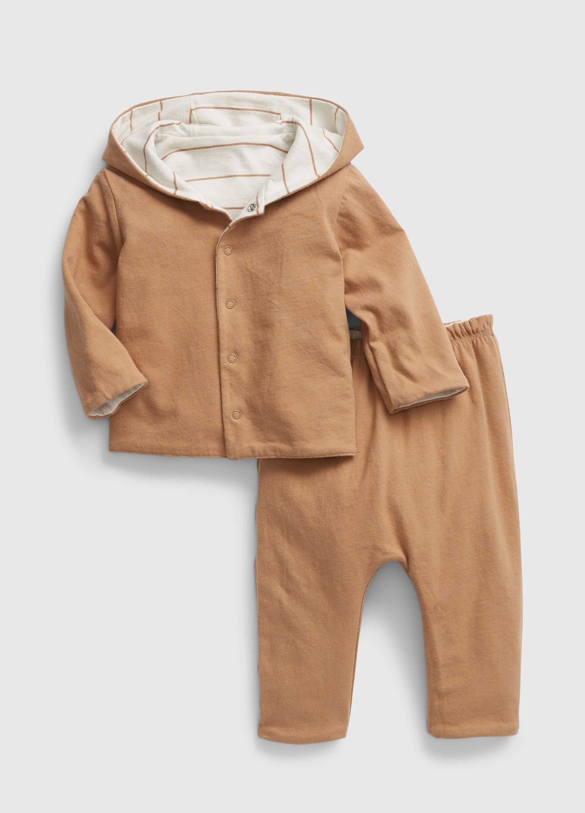Reversible jogging set in fleece