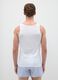 Men's White Pure Cotton Vest_3
