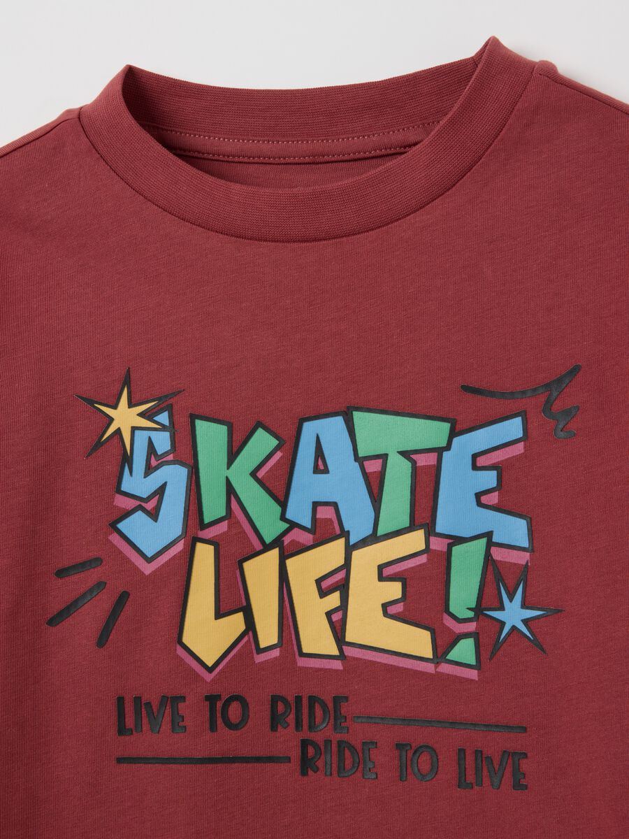 Kids' pure cotton red t-shirt_2