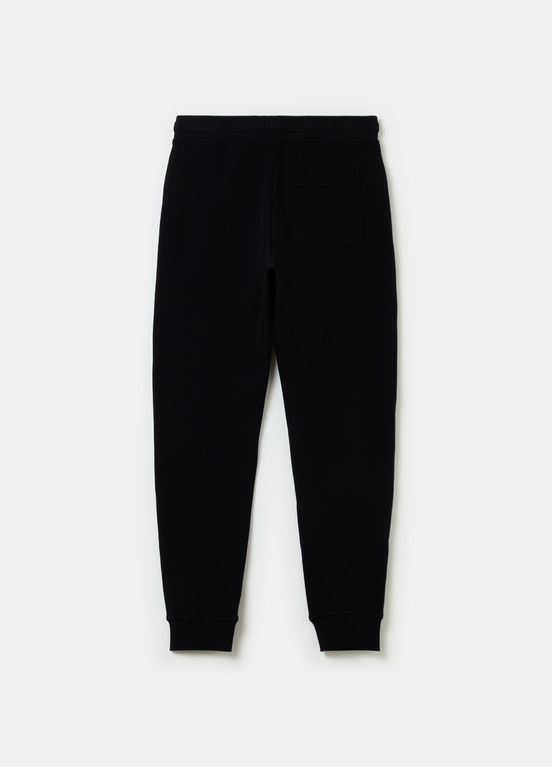 Fleece joggers with drawstring