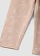 Pink organic cotton leggings with seaside print_2