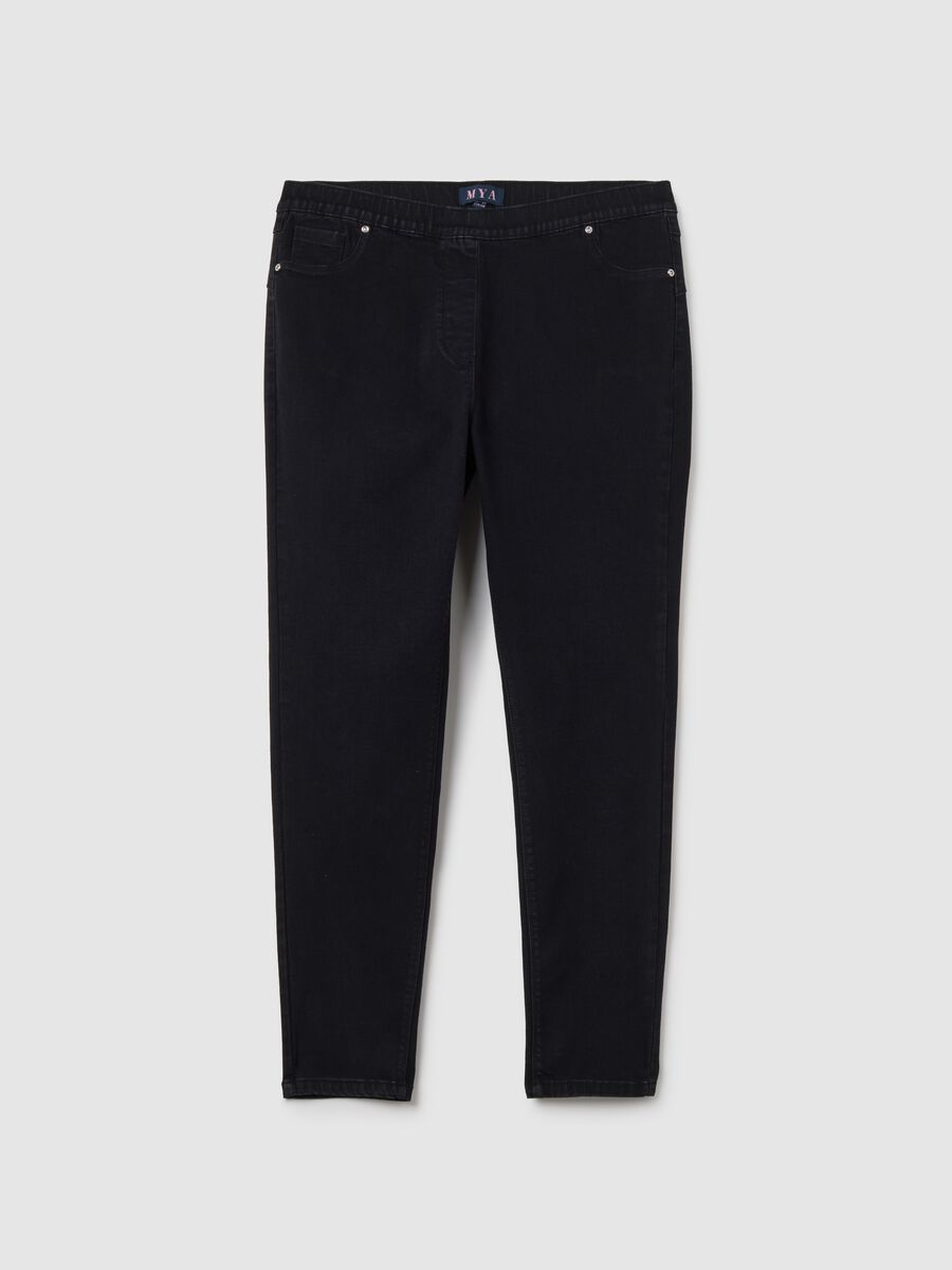 Black Denim Skinny Fit Jeans_4