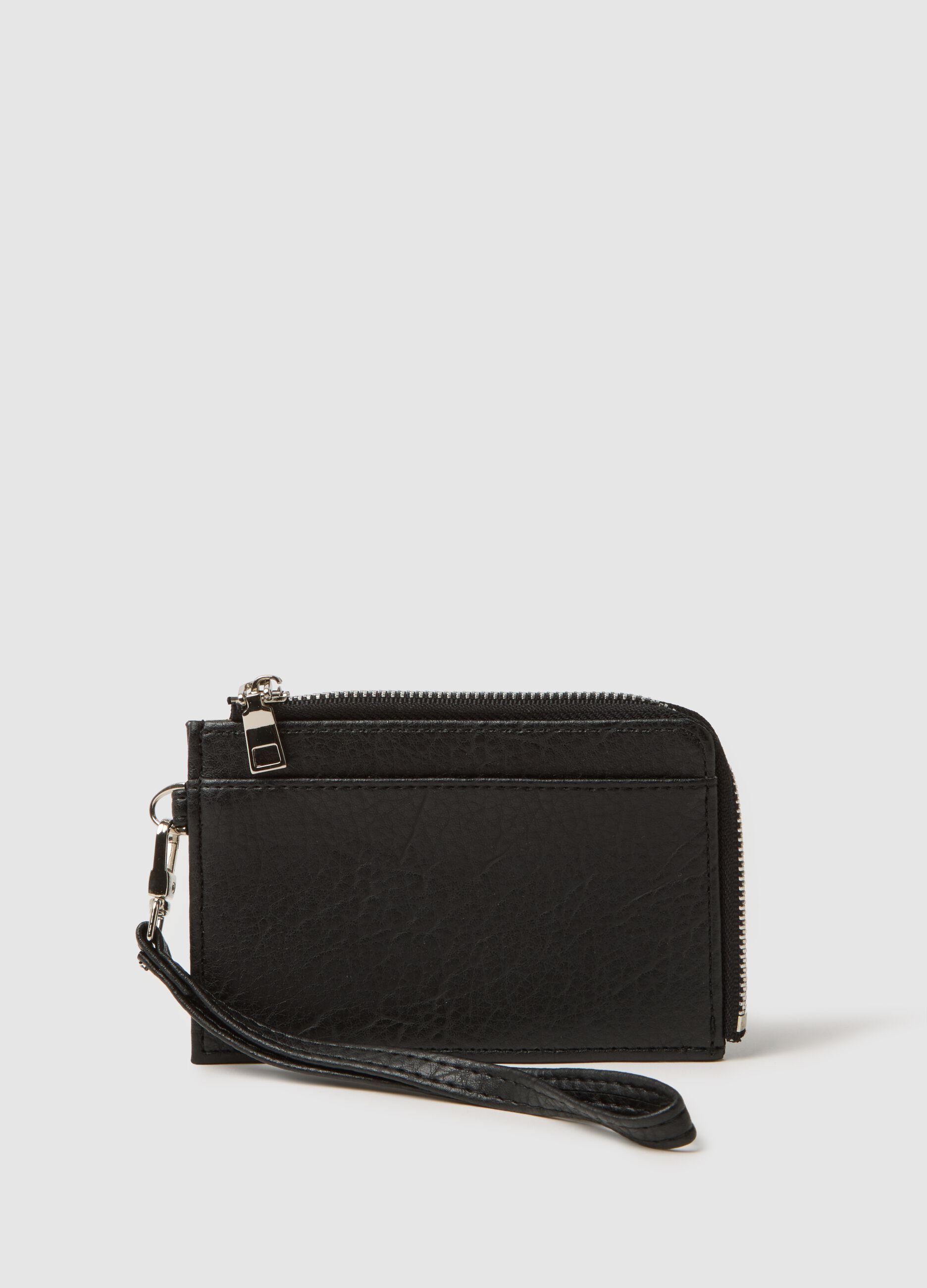 Black zip wallet