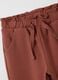 Baby girl's regular fit brown stretch cotton trousers_2