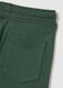 Children's trousers in pure green cotton regular fit_3