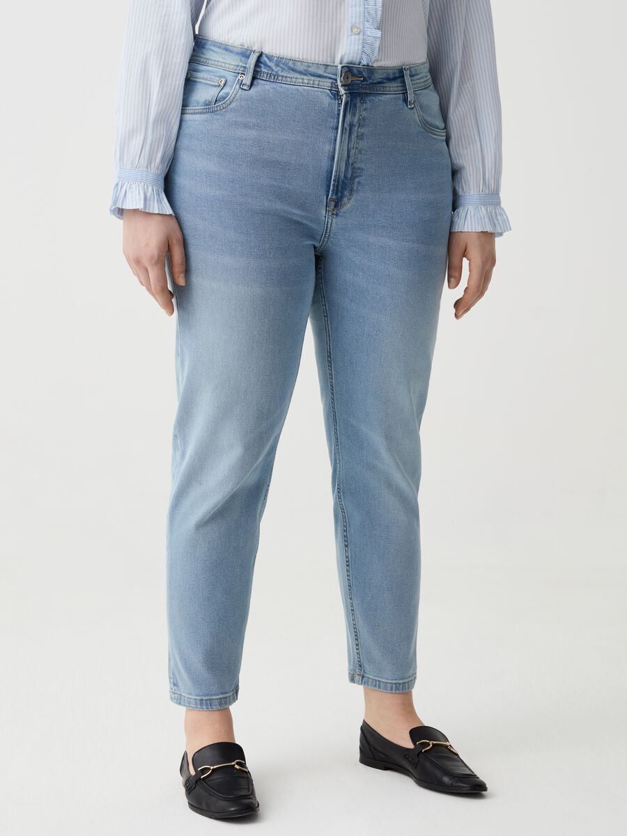 Jeans cropped mom fit Curvy_1