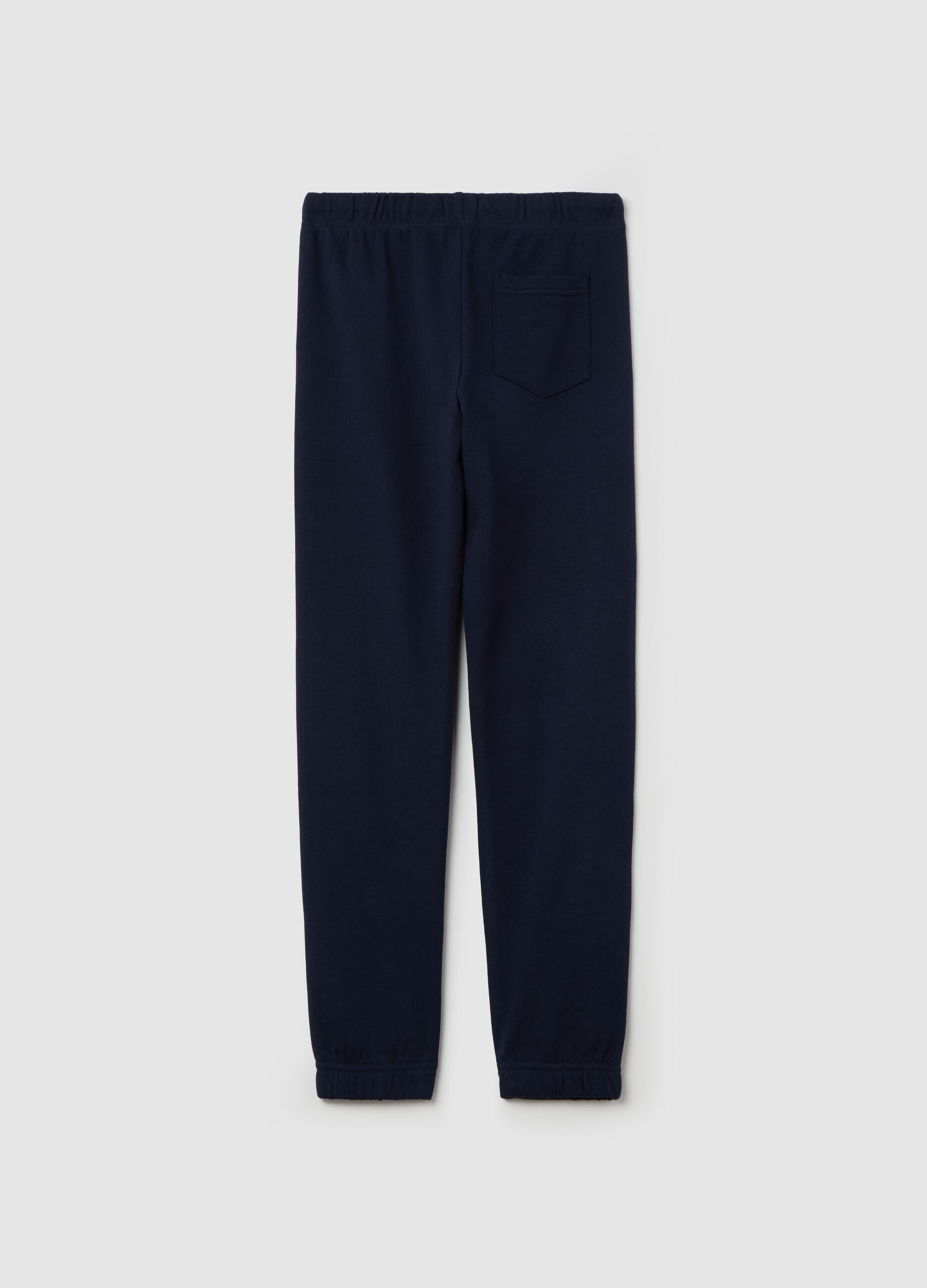 Joggers in felpa con coulisse e stampa 
