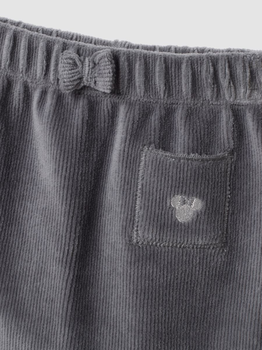 Completo bianco e grigio in puro cotone organico con dettagli Minnie_2