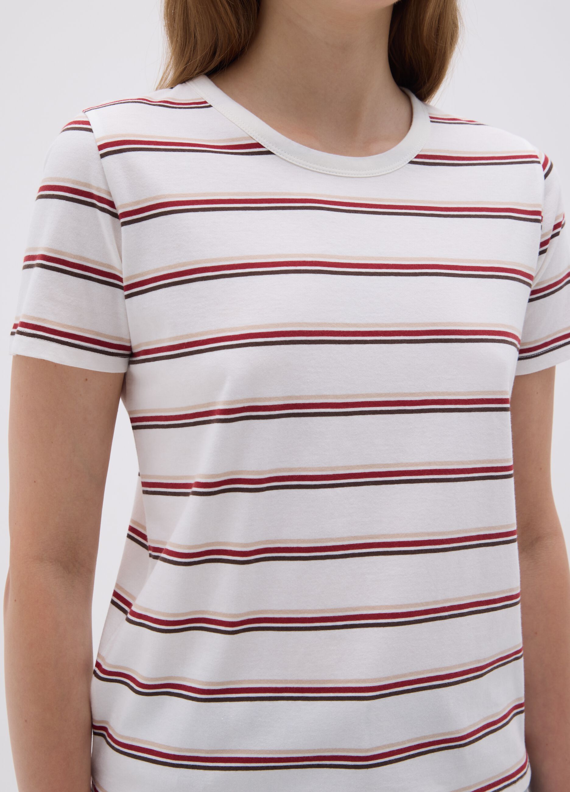 Women's Multicolour Pure Cotton T-Shirt
