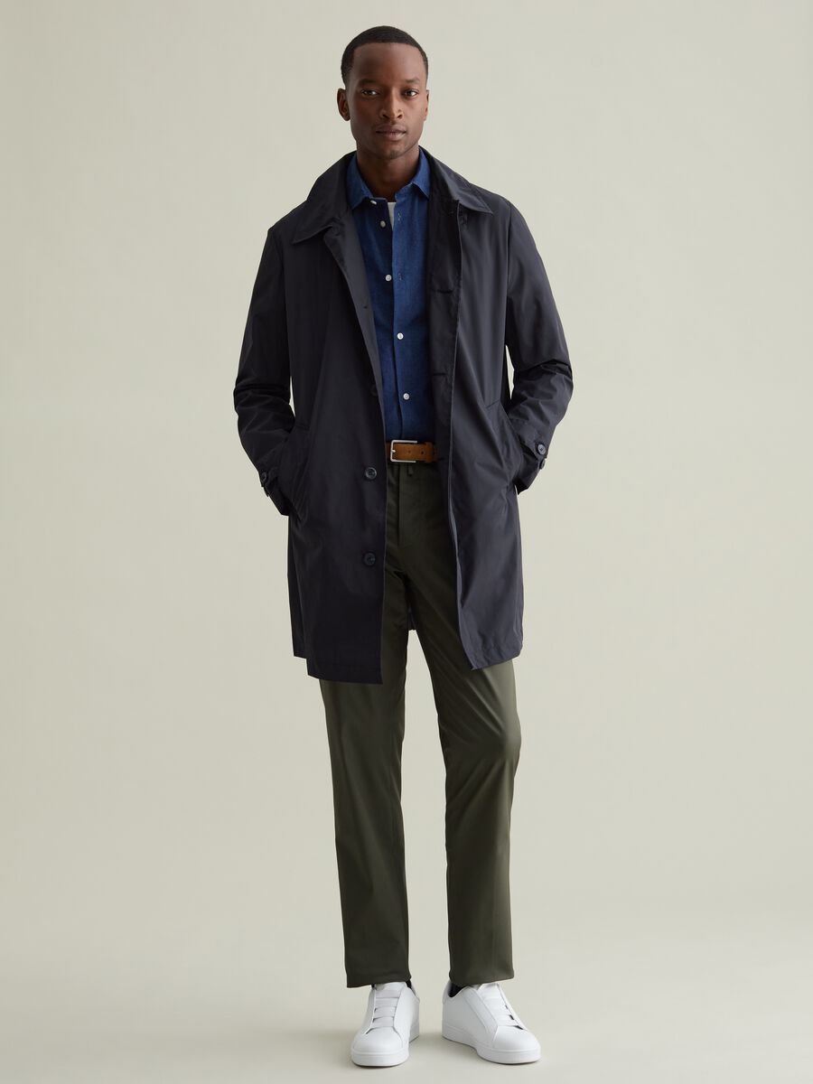 Trench coat with collar_1