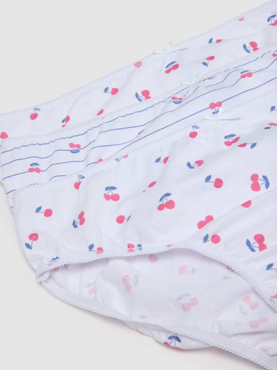 Girls' multicolour cotton briefs multipack - regular fit_3
