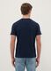 Blue pure cotton regular fit T-shirt_2