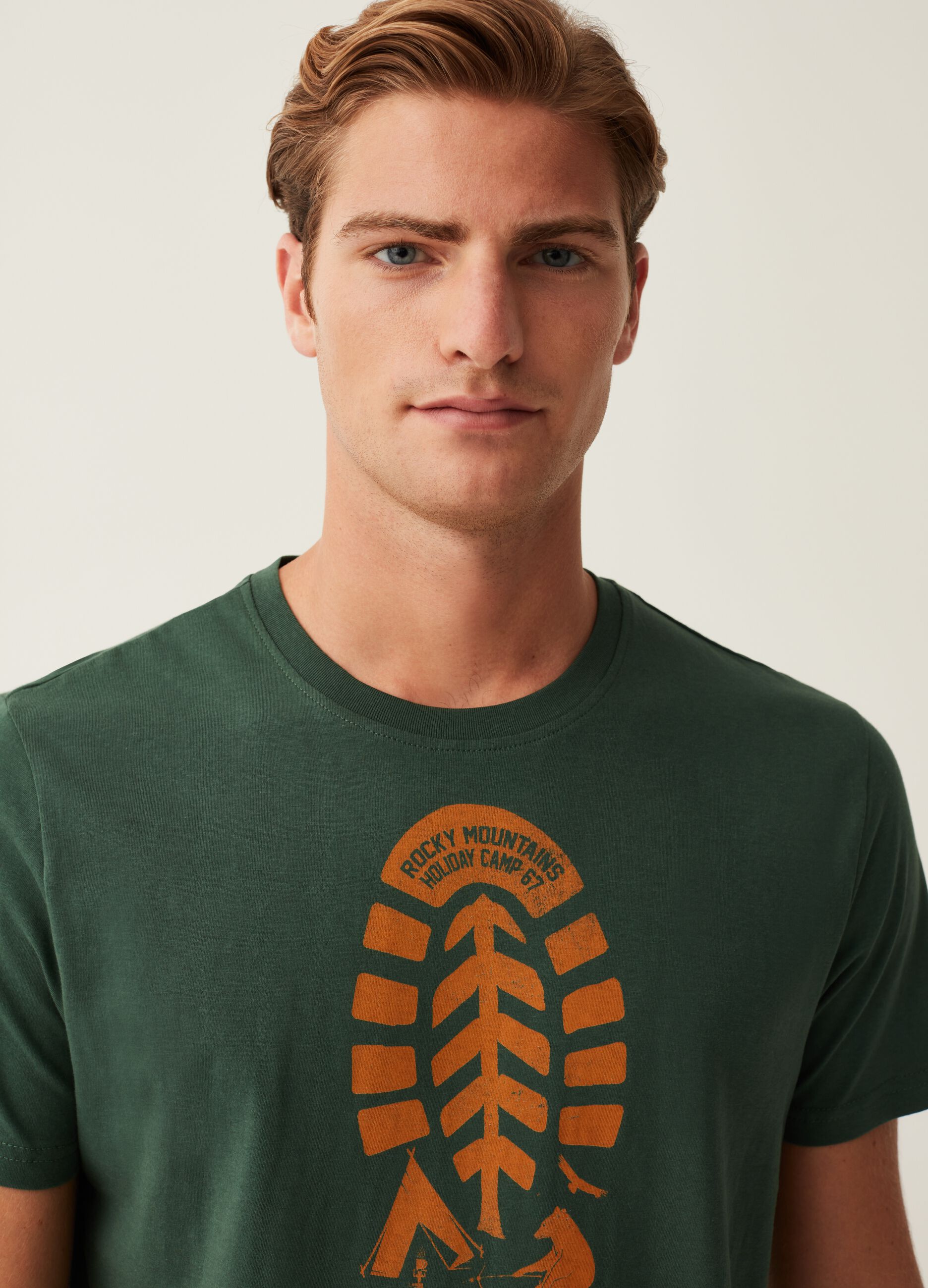 T-shirt in cotone con stampa_1