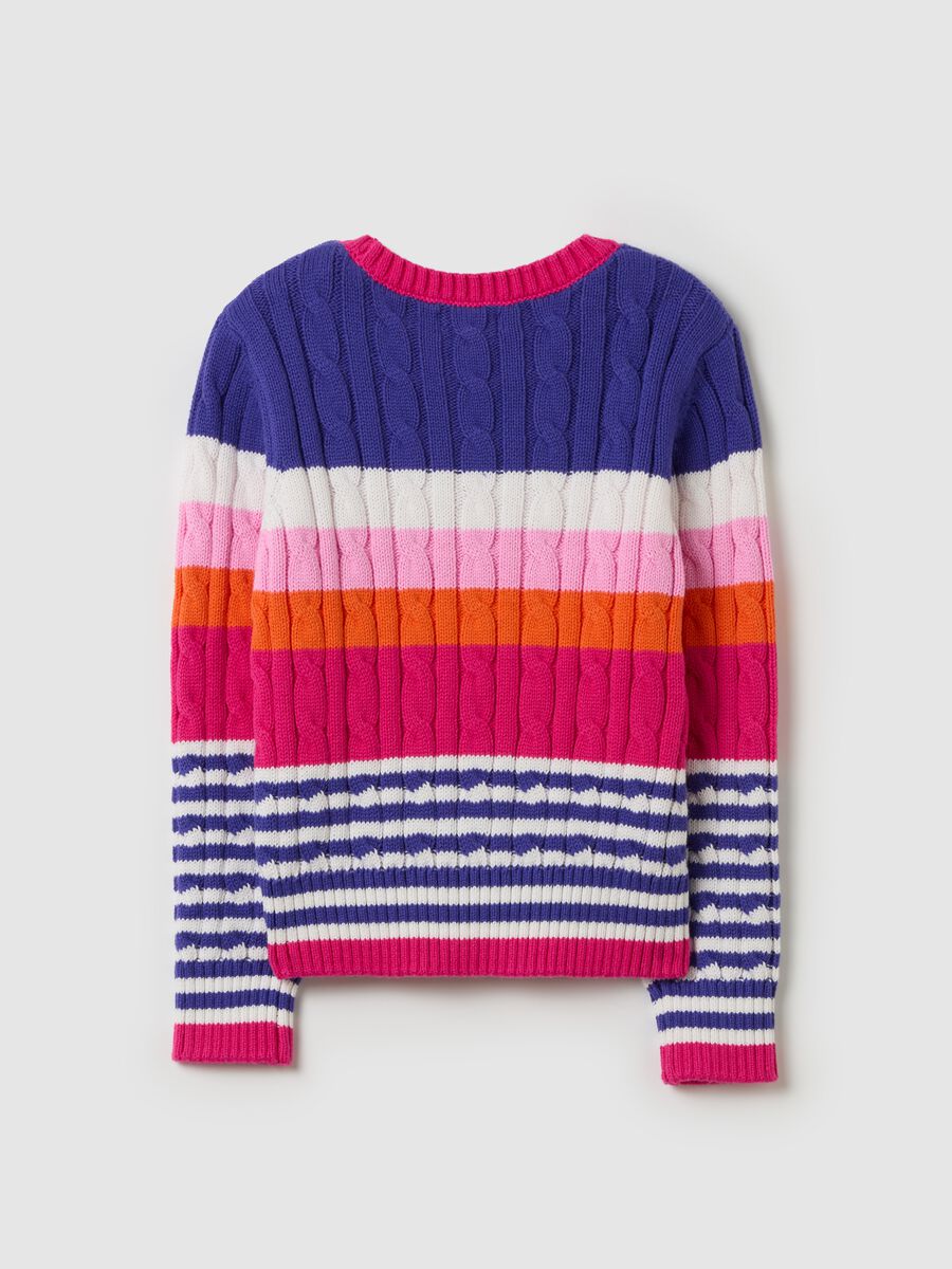 Pullover with cable-knit design_4