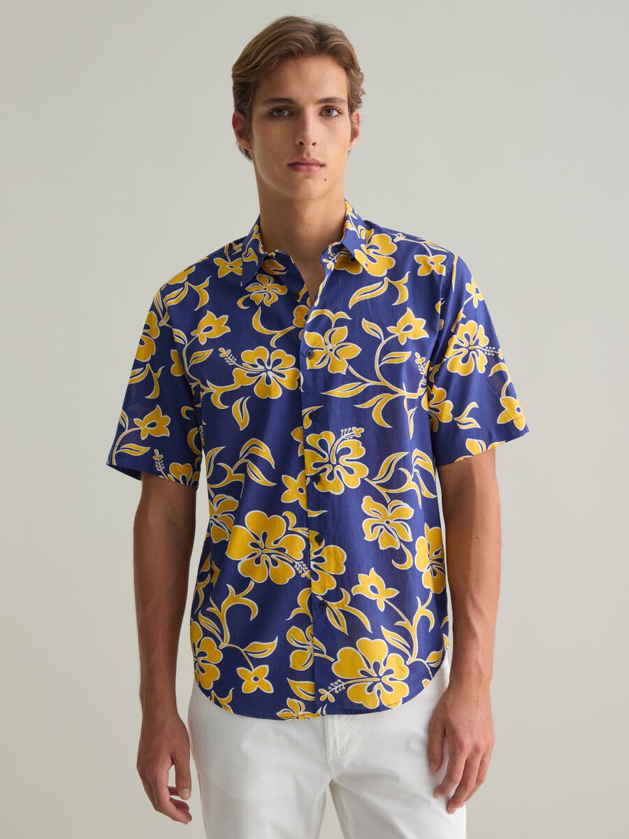 Men's Multicolour Pure Cotton Regular Fit Shirt_0