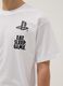 Boys&rsquo; white PlayStation logo T-shirt in pure cotton, relaxed fit_2
