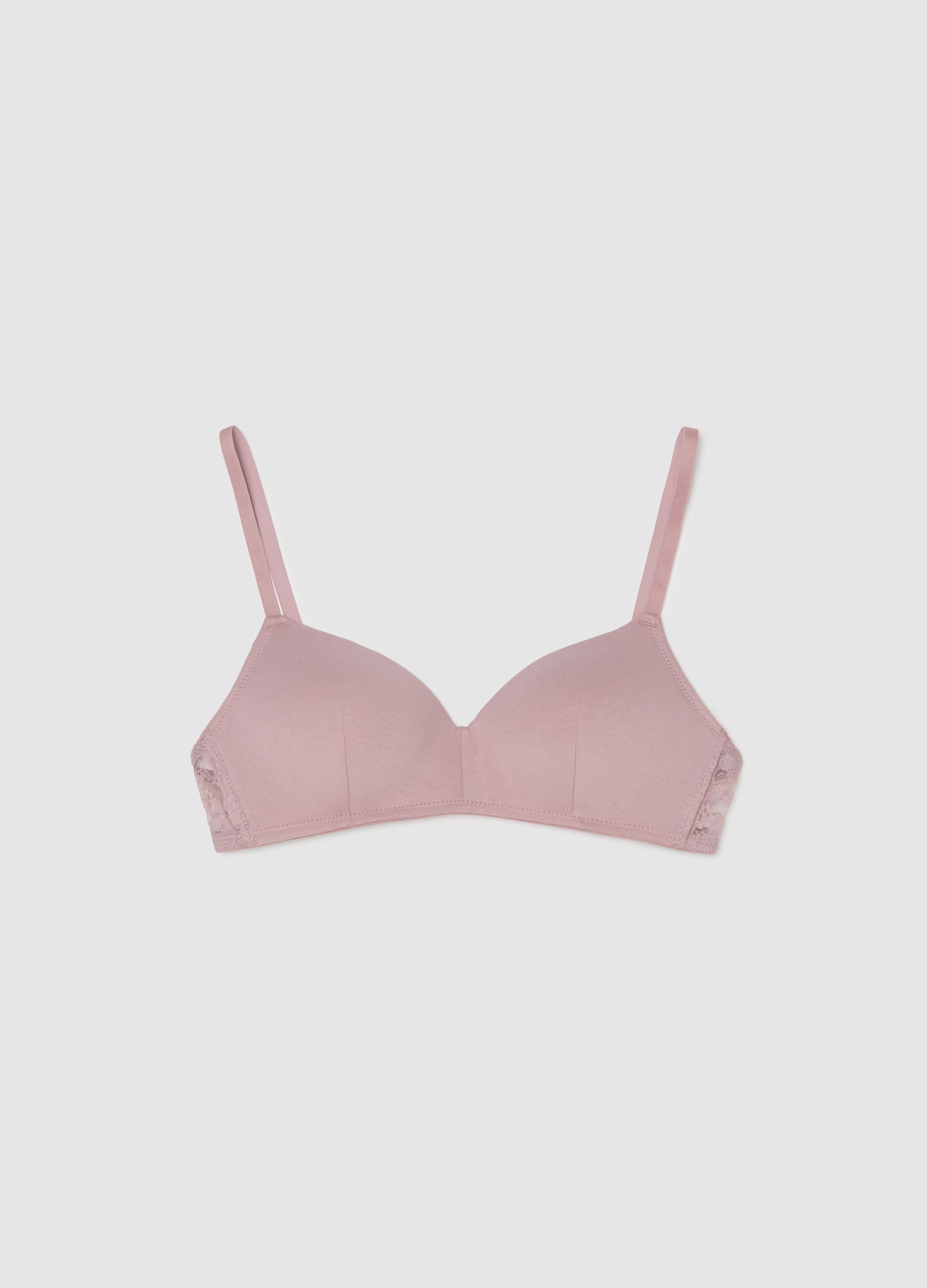 Nicole bra with lace inserts