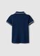 Kid's regular fit blue short sleeve pure cotton polo shirt_1