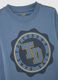 Children's blue pure cotton regular fit t-shirt with print_2