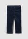 Children's trousers in blue corduroy and cotton_0