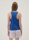 Blue pure cotton pyjama vest top, regular fit, with embroidery_2