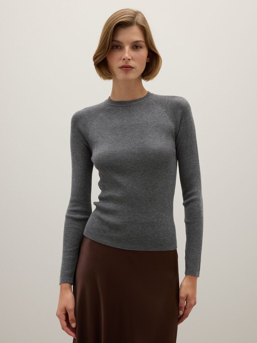 Maglione grigio fitted_0