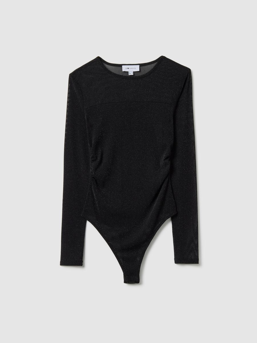 Black body without cups regular fit with transparencies_4