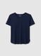 Women's stretch cotton blue T-shirt_4