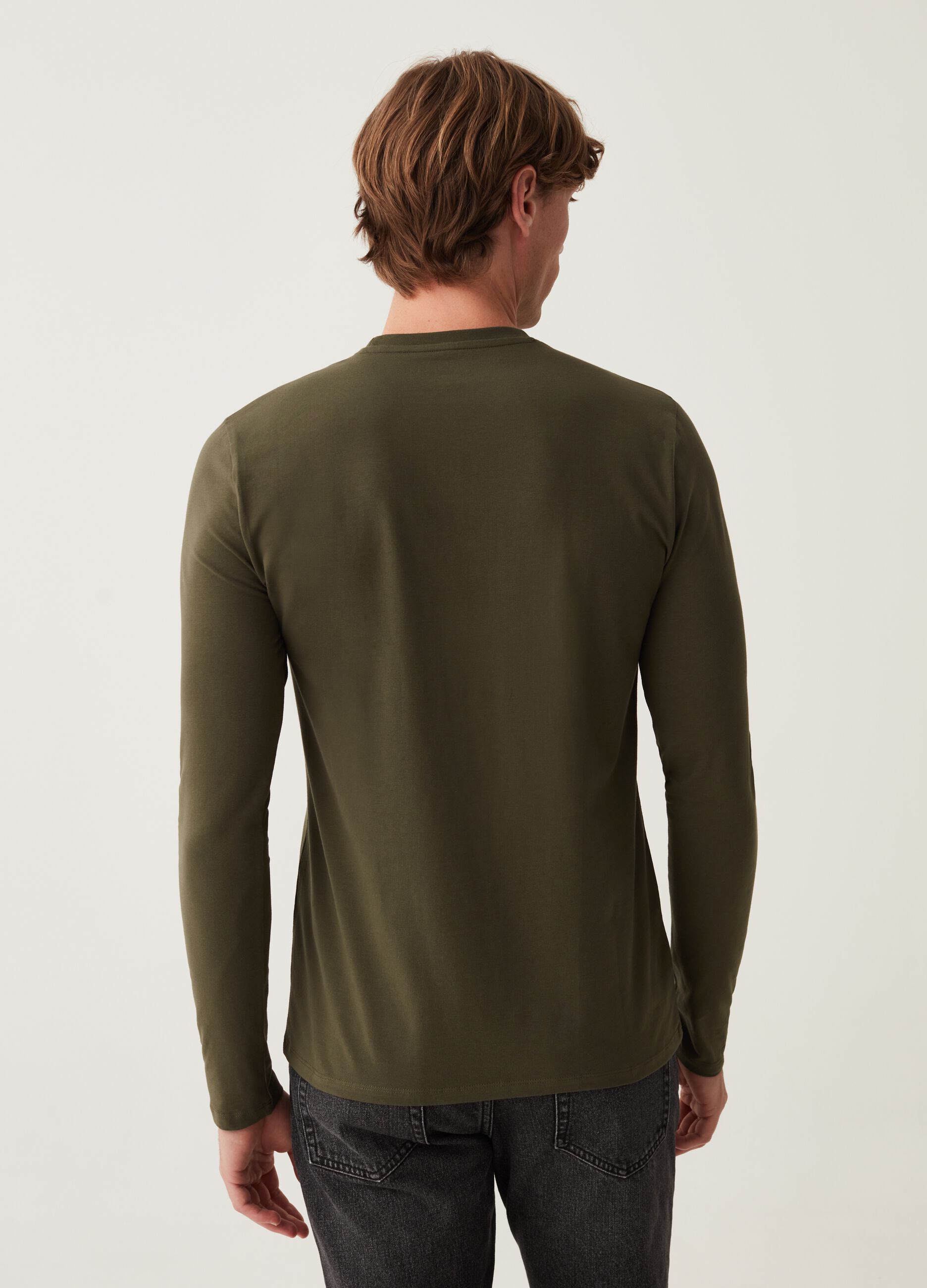 T-shirt a maniche lunghe in jersey_2