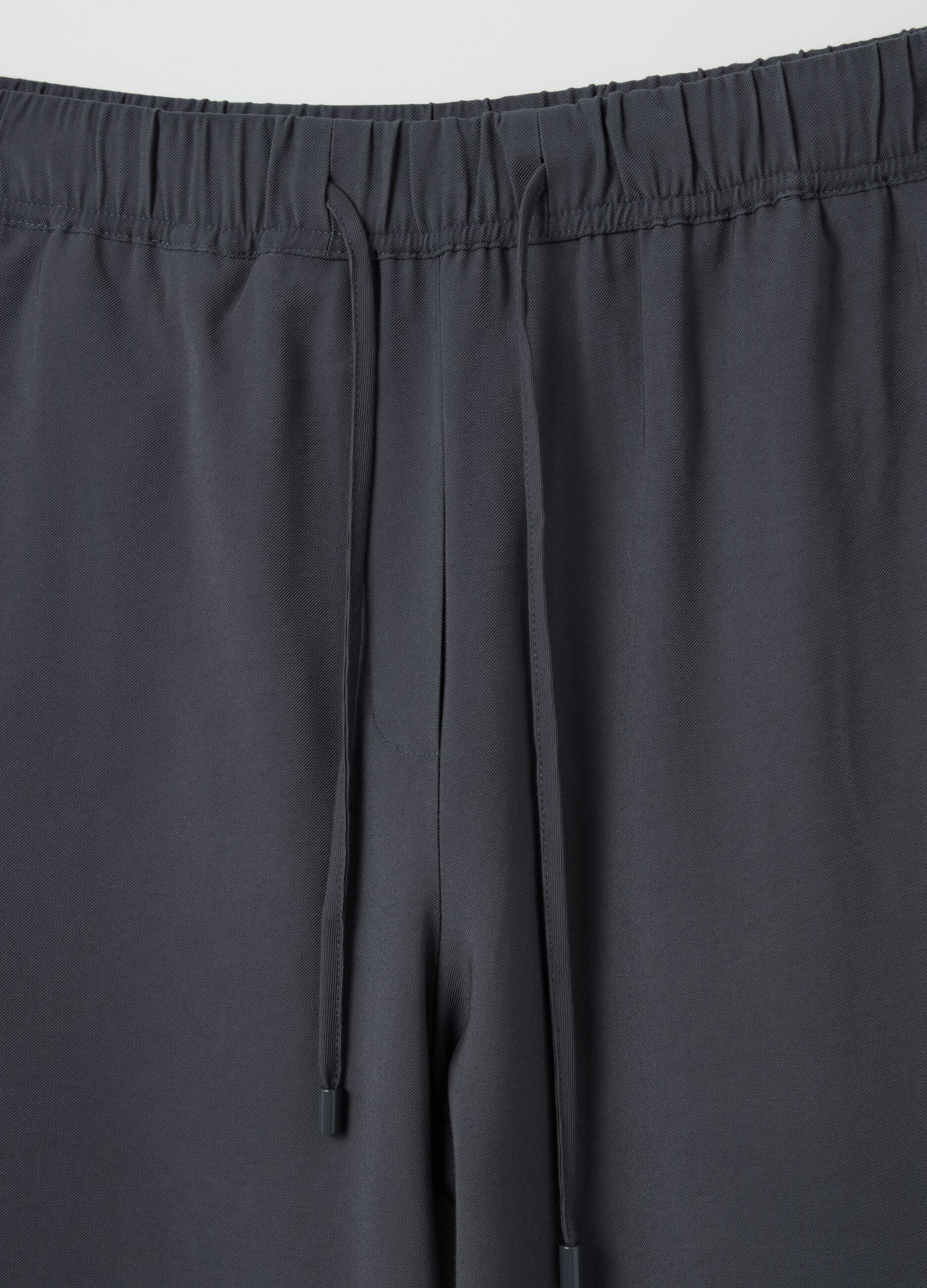 Joggers in misto viscosa con coulisse