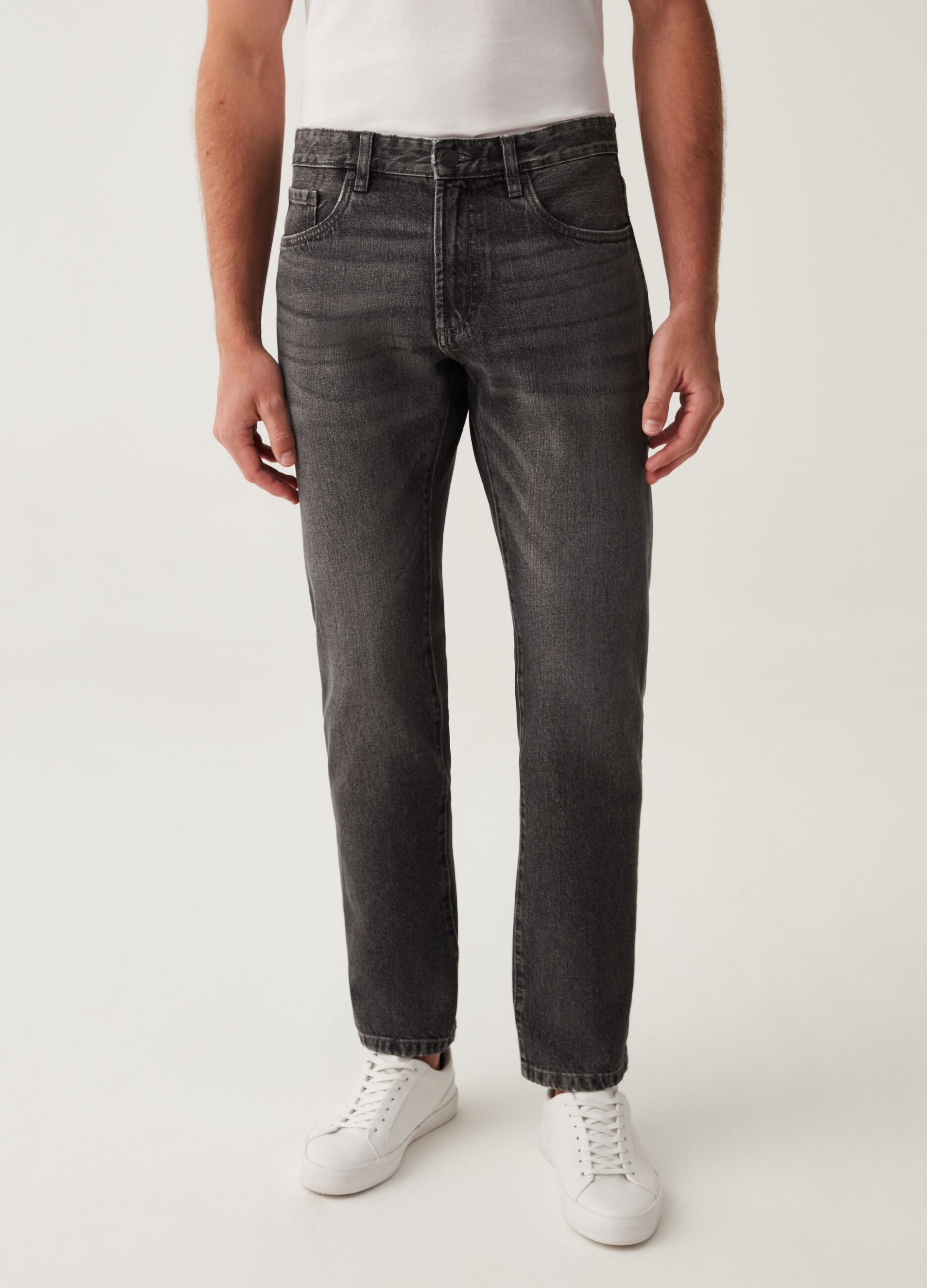 Jeans regular fit acid wash_1