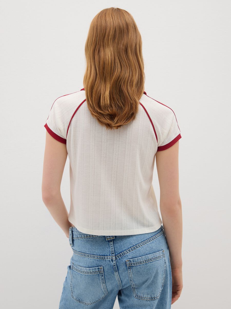 Mixed Polo with Multicolour Embroidery_3