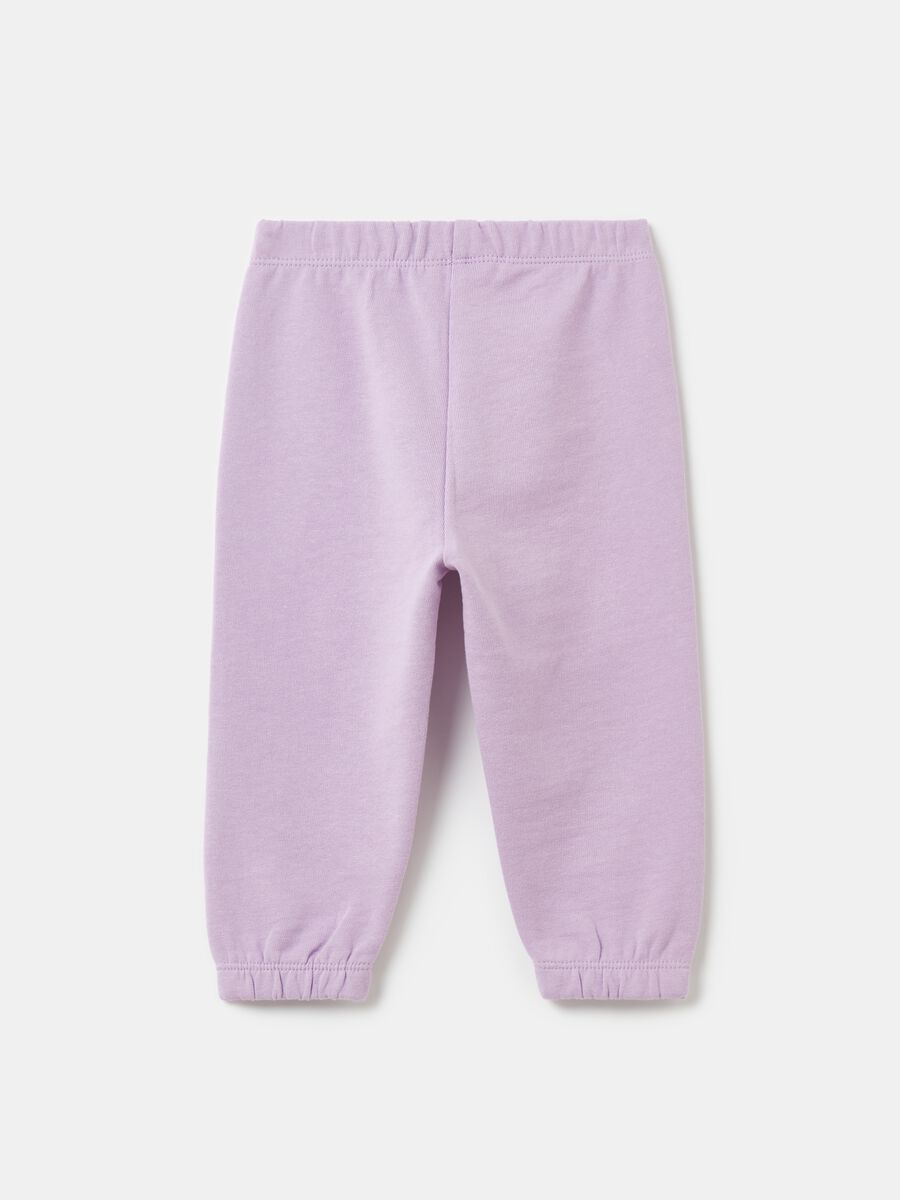 Solid colour plush joggers_1