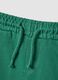 Green pure cotton shorts with elasticated waist_2